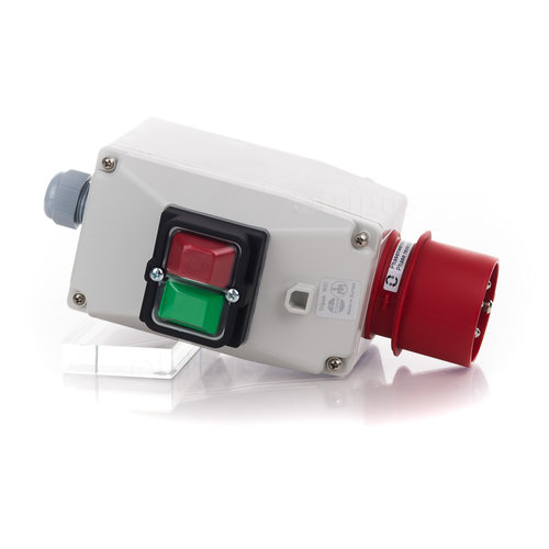 Motorschutzschalter-Gehäuse M - CEE 3P+N+E/6h/16A/400V - Anbaugehäuse - Leergehäuse
