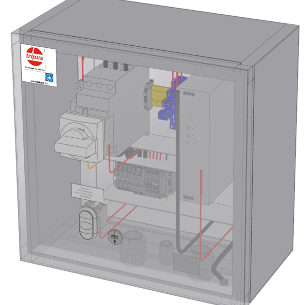 Softstarter - normal start - in steel enclosure - 11KW