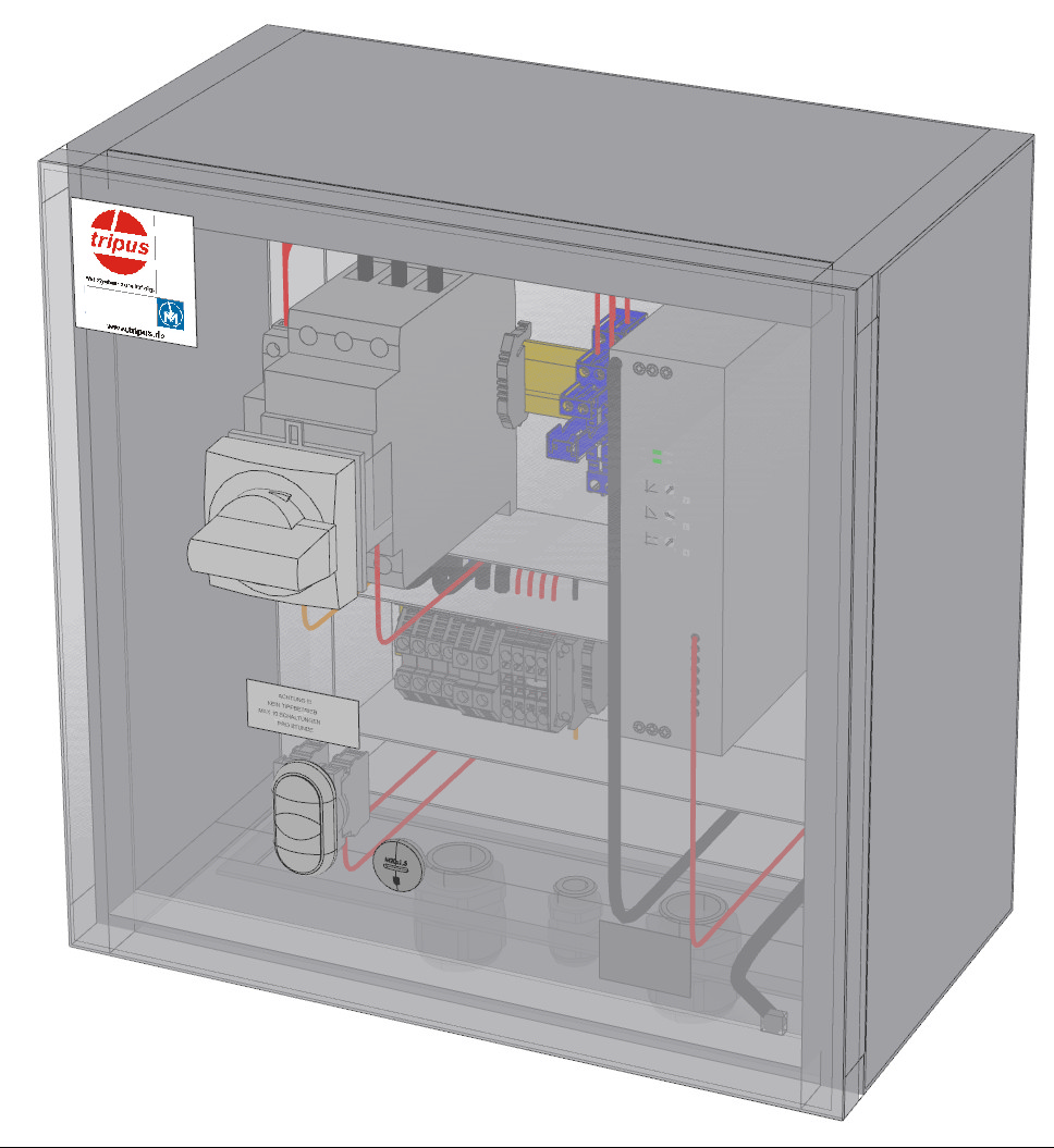 Softstarter - normal start - in steel enclosure - 18.5KW