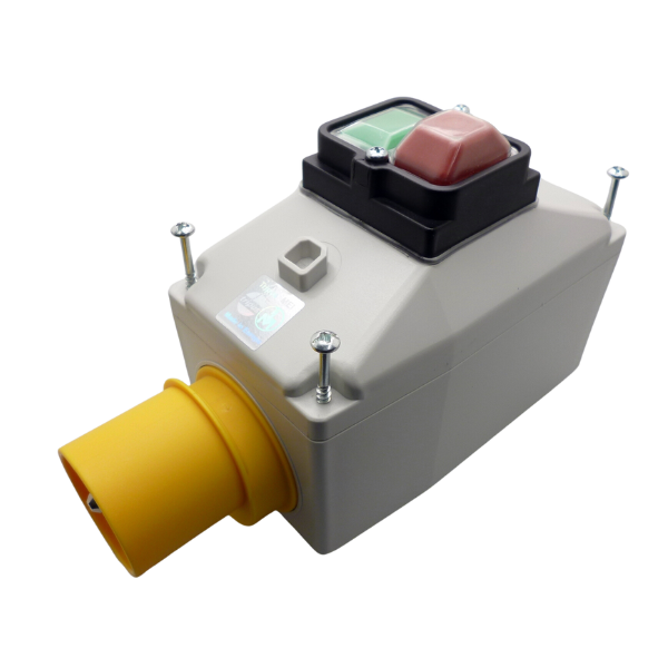 Motorschutzschalter – Gehäuse M – CEE 2P+E / 4h / 16A / 120V – Steckergehäuse – Leergehäuse