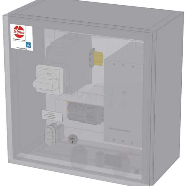 Softstarter - heavy start-up - in steel enclosure - 11KW