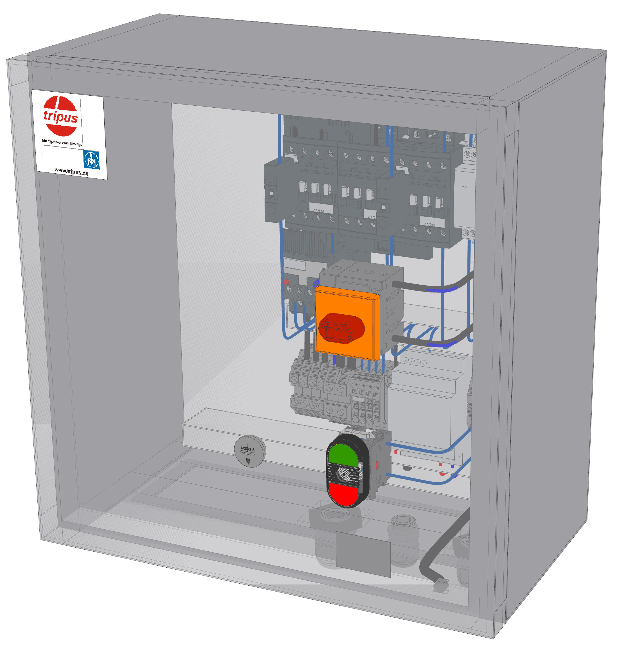 Automatic star-delta control 11kW with 24V DC control voltage