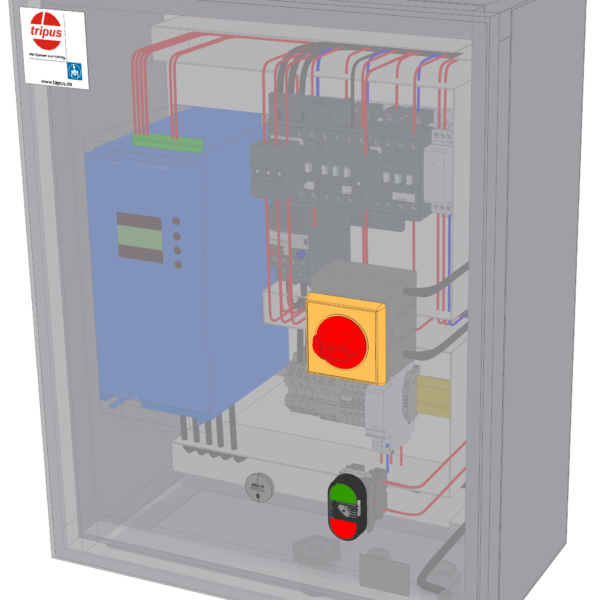Automatische Stern-Dreiecksteuerung 11kW mit elektronischer Bremse und 230V AC Steuerspannung