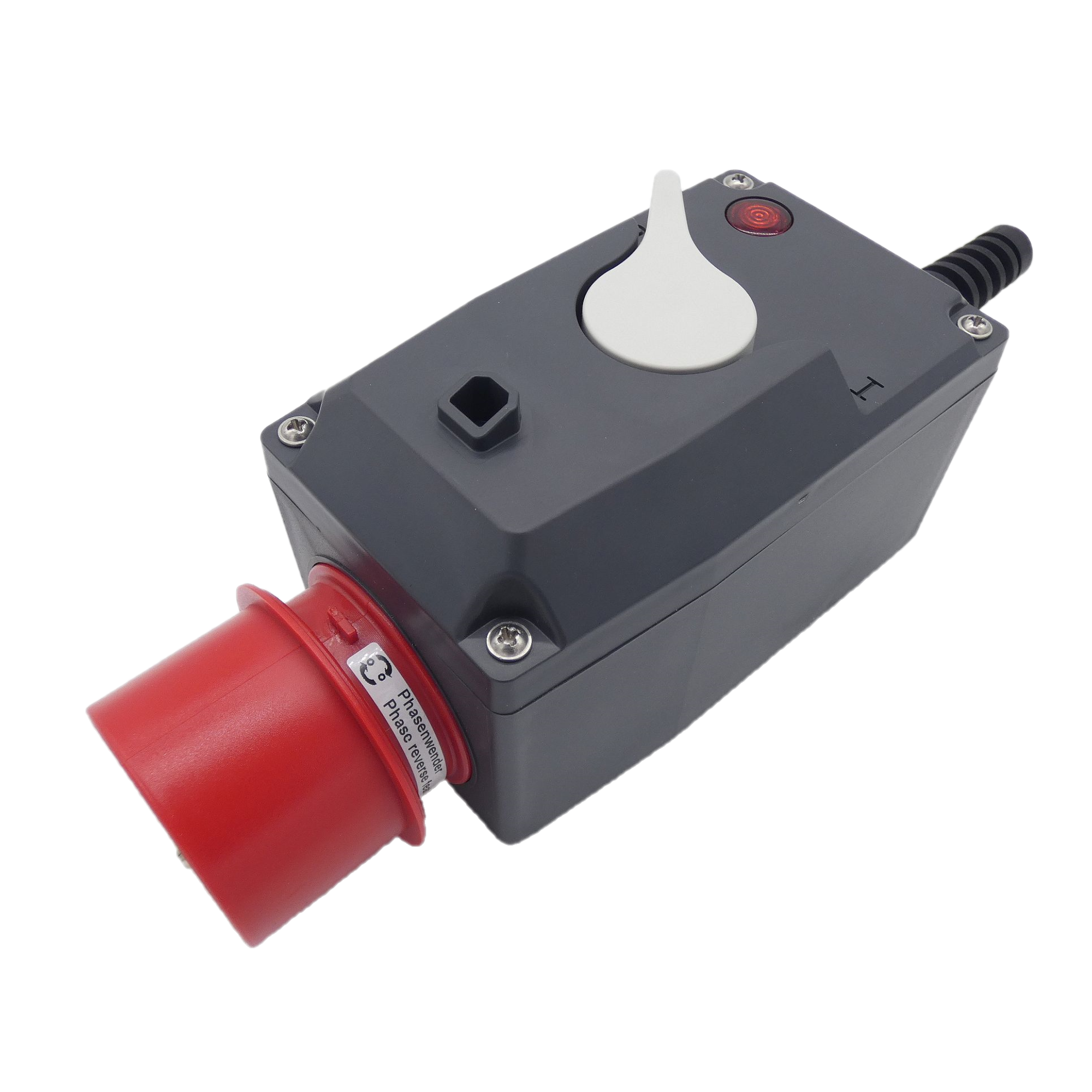 Motorschutzschalter - IP45 - Drehknebel-Version mit Drehfeldanzeige - CEE 16A - Überlastschutz 0,16 - 0,25A